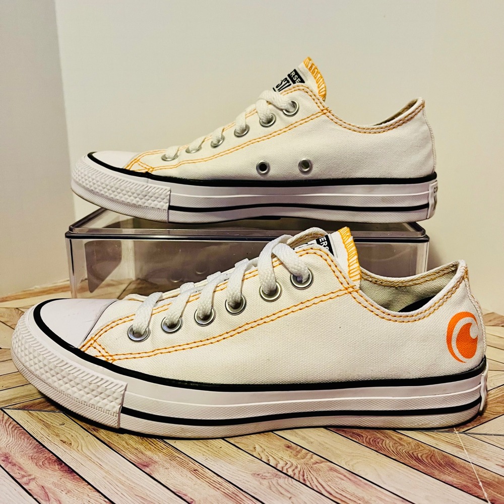 Converse CTAS Anime Crunchy Roll 4.5 / 6.5 White Low Top Sneakers 168169C Rare‎
